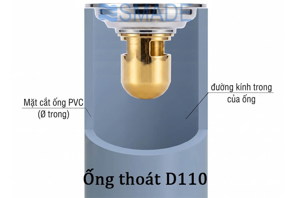 ga thoát sàn ngăn mùi CF6B kích thước 120x120