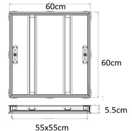 Nắp bể nước ngầm kích thước 600x600mm