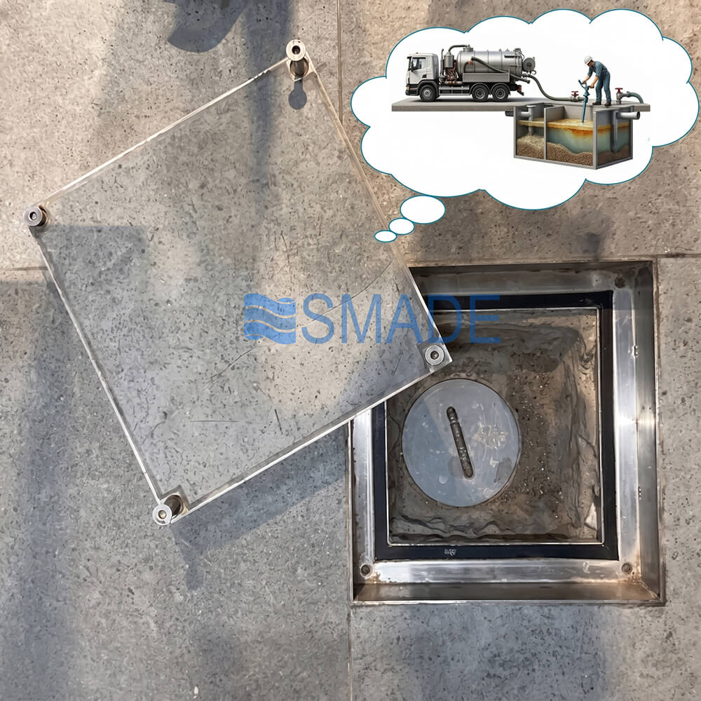 Nắp chờ hút bể phốt Inox 304 S2-250