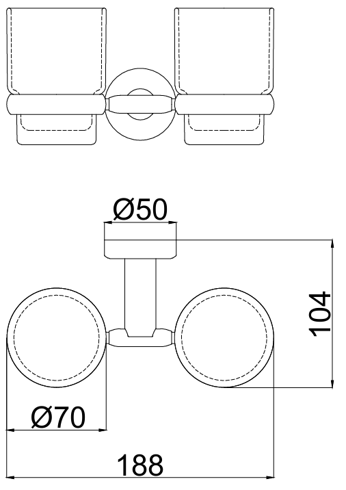Kệ cốc đánh răng model TH62