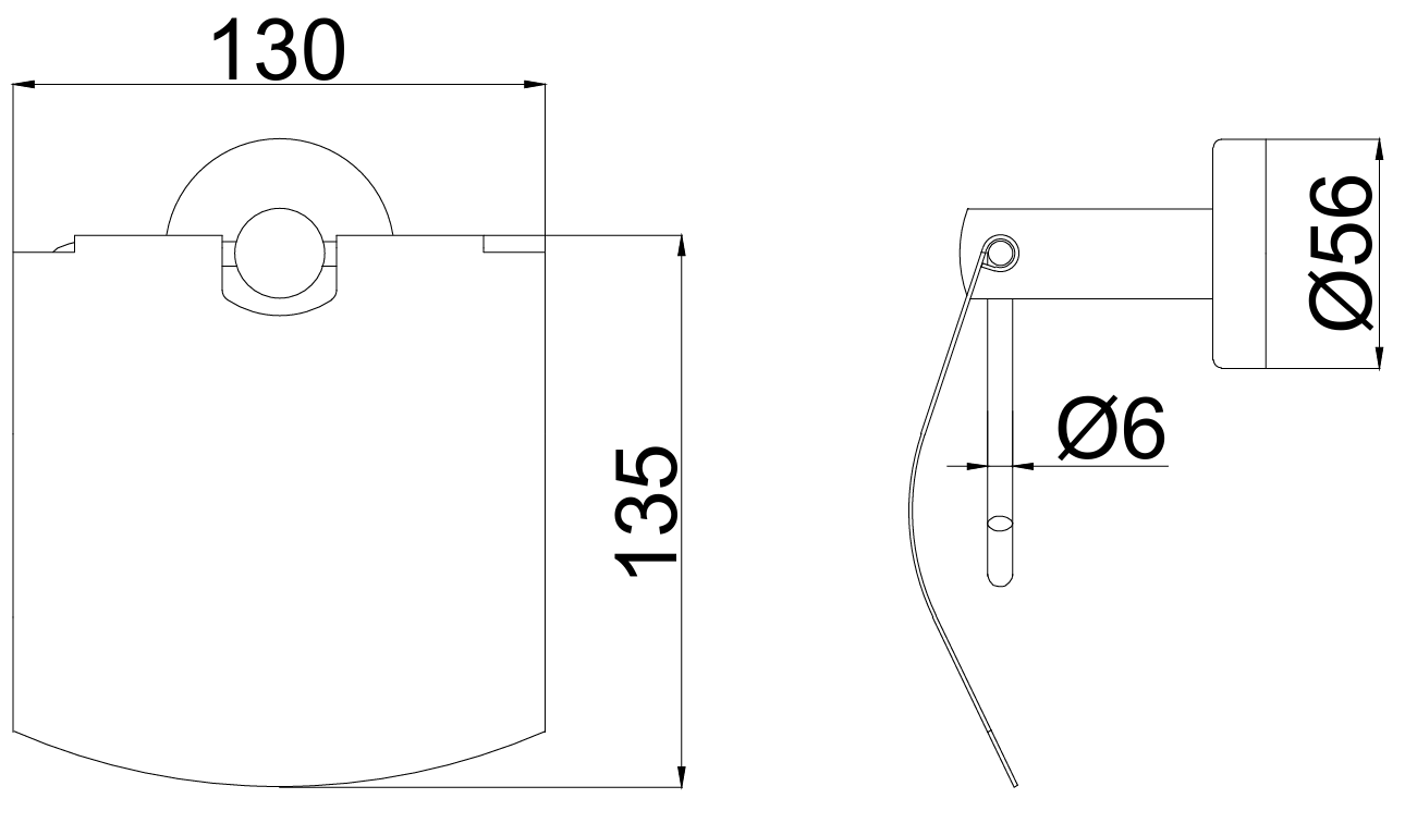 Lô giấy vệ sinh Inox 304 model PH63