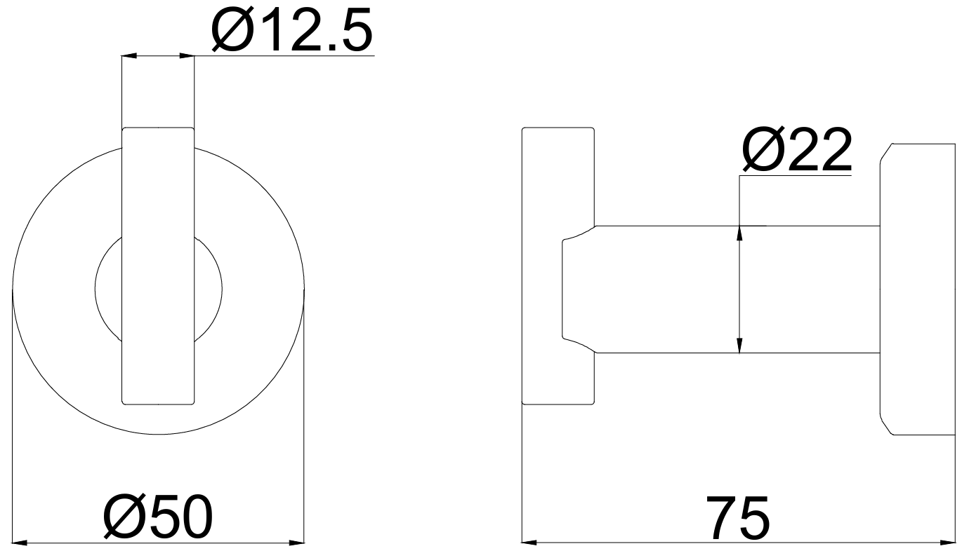 Móc treo quần áo đơn model SH62