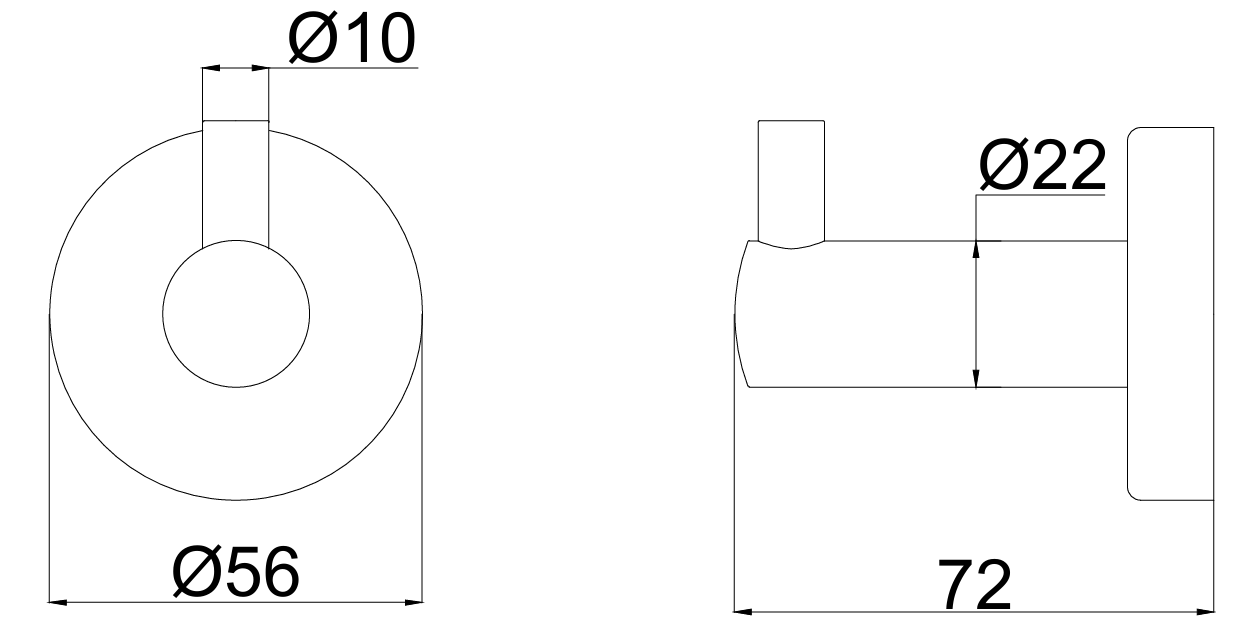 Móc đơn treo quần áo Model SH63