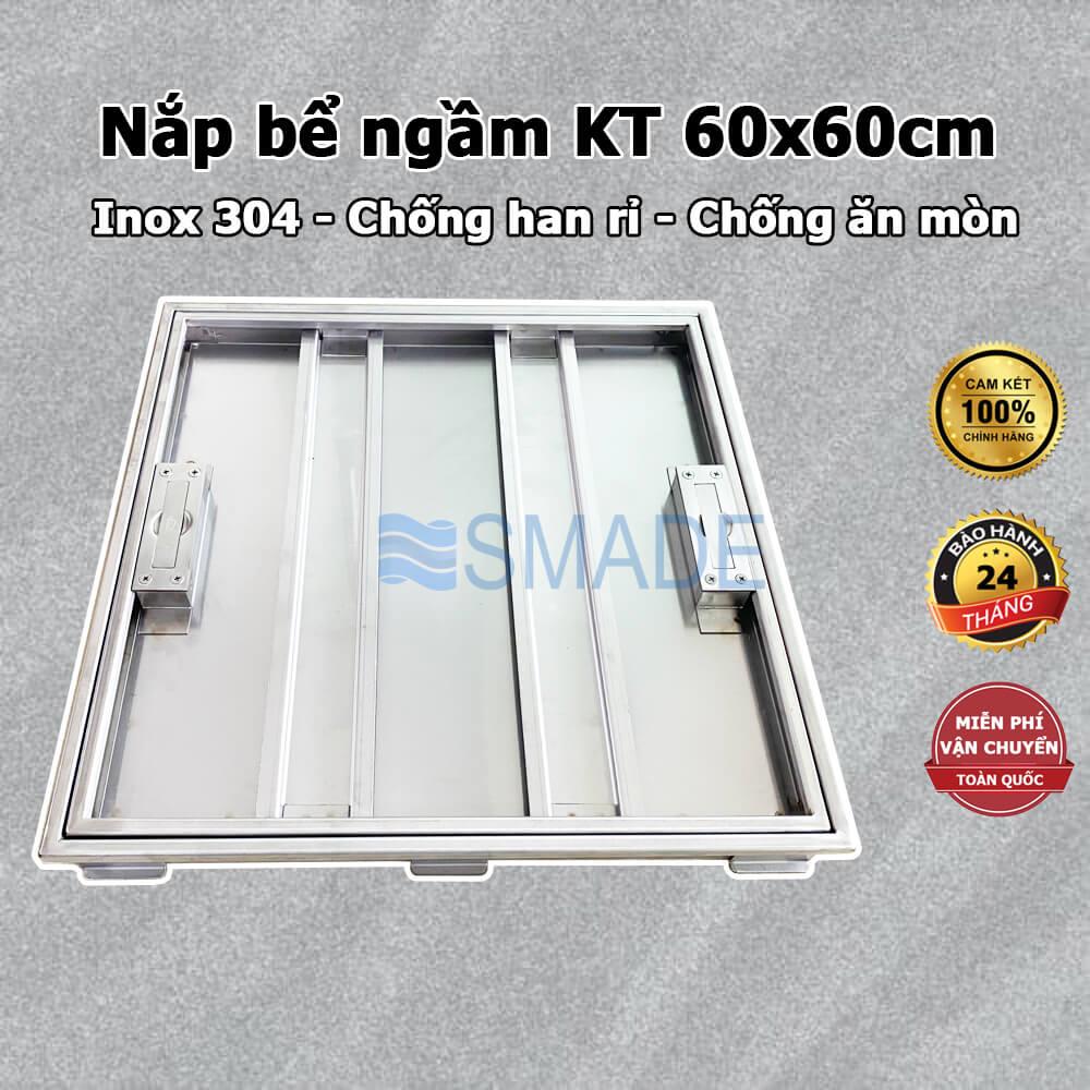 Nắp bể nước ngầm inox 304 kích thước 60x60 model S1-60